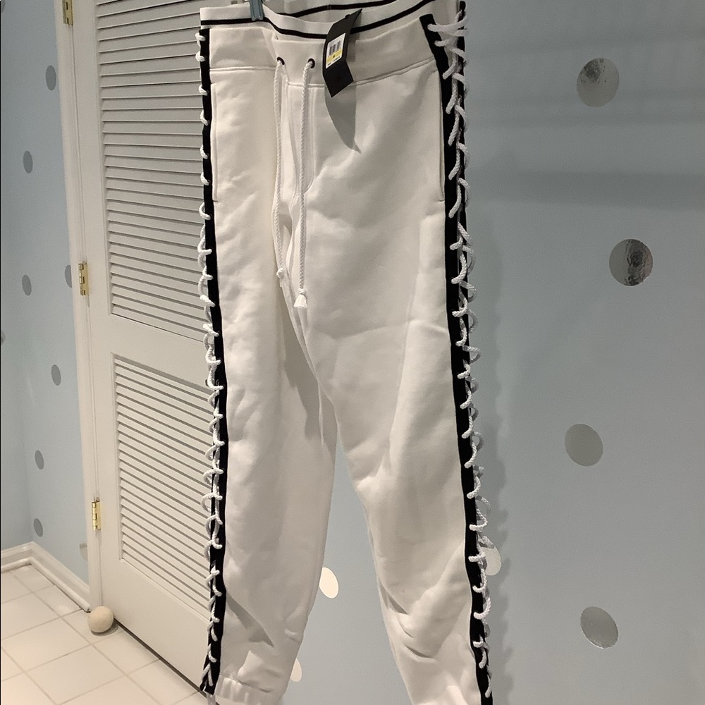 White Lacing Sweatpants by Rihanna
